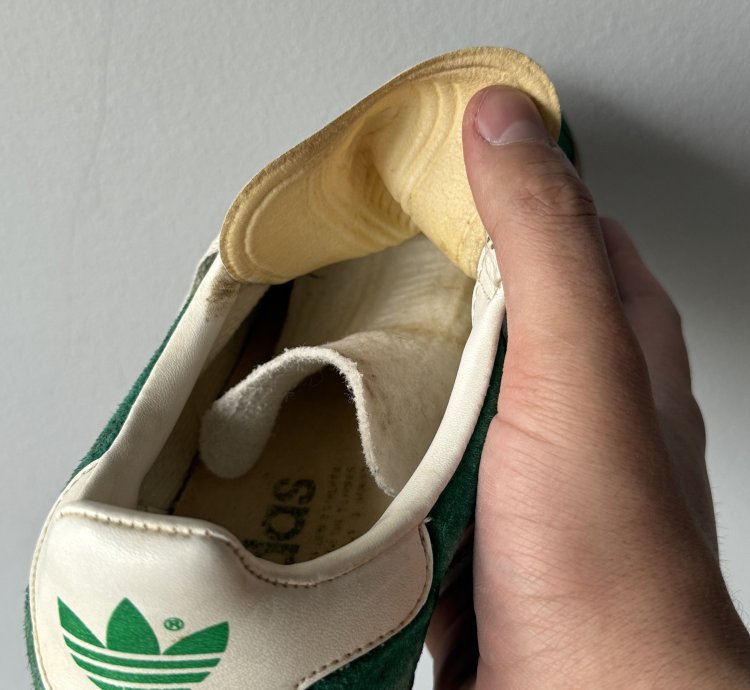 Vintage 1992 Adidas Gazelle Green Suede Sneakers Shoes Rare