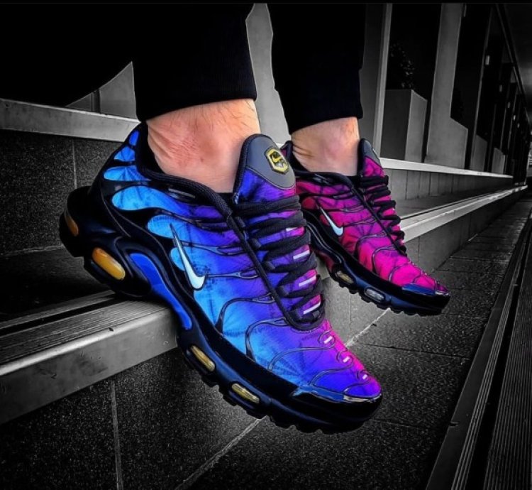 Nike Air Max Plus 25th Anniversary Purple Blue Running Shoes