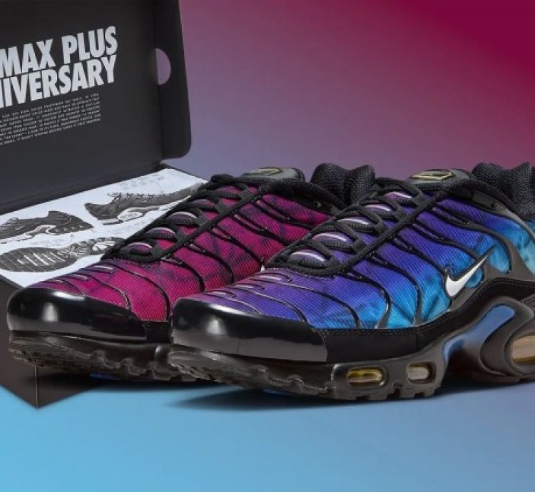 Nike Air Max Plus 25th Anniversary Purple Blue Running Shoes
