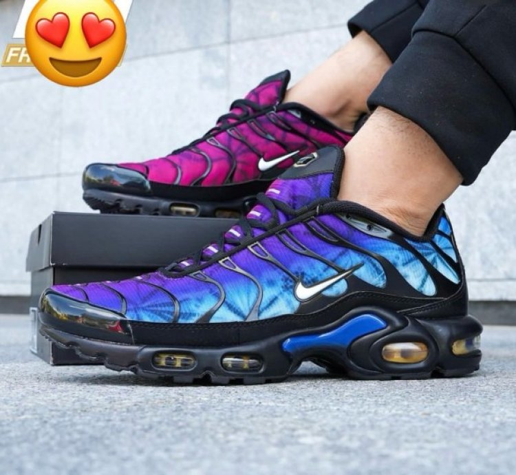 Nike Air Max Plus 25th Anniversary Purple Blue Running Shoes