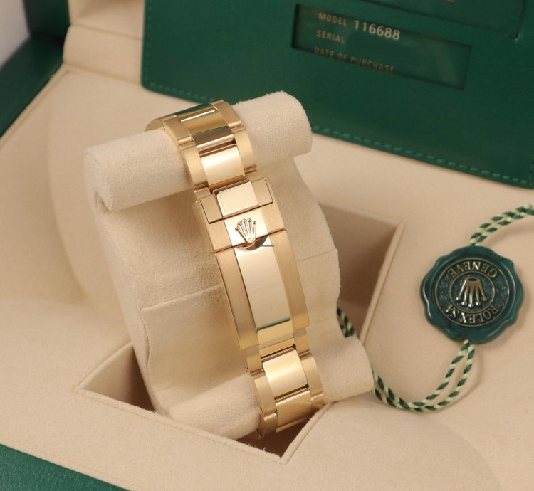 Rolex Yacht-master Ii 44mm Mercedes Hands 18k Yellow Gold Unworn In Stock