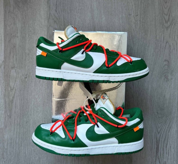 Size 9 - Nike Dunk Low Off-white Pine Green 2019 Virgil
