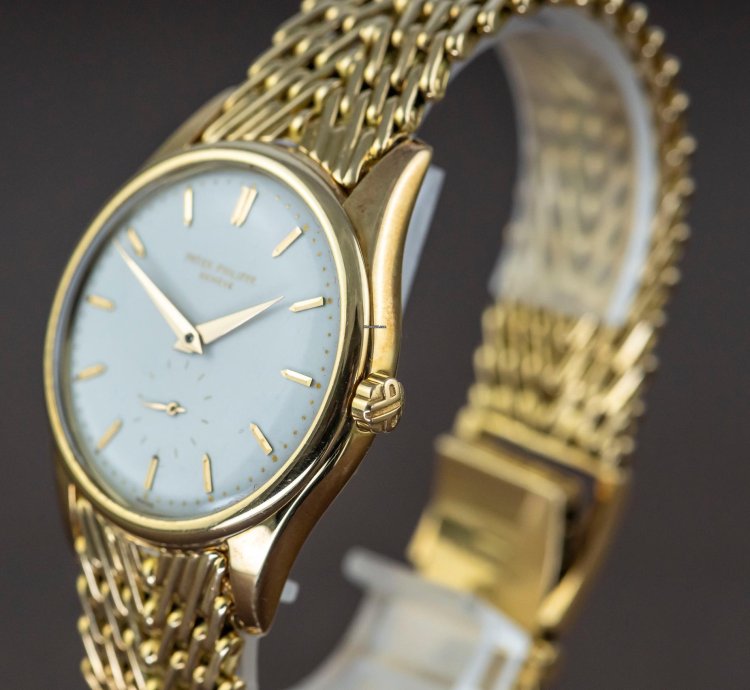 Patek Philippe Calatrava Very Rare 2526 1953 Mark Enamel Dial Caliber Pp 12-600at