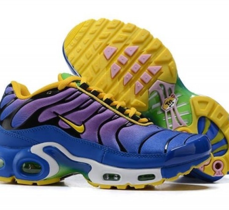Nike Air Max Plus Soar Magic Flamingo Gold Purple Running Shoes