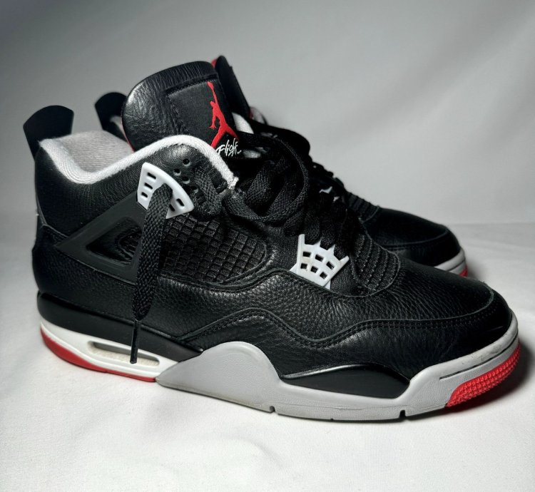 Size 9 5 - Nike Air Jordan 4 Retro Bred Reimagined Shoes