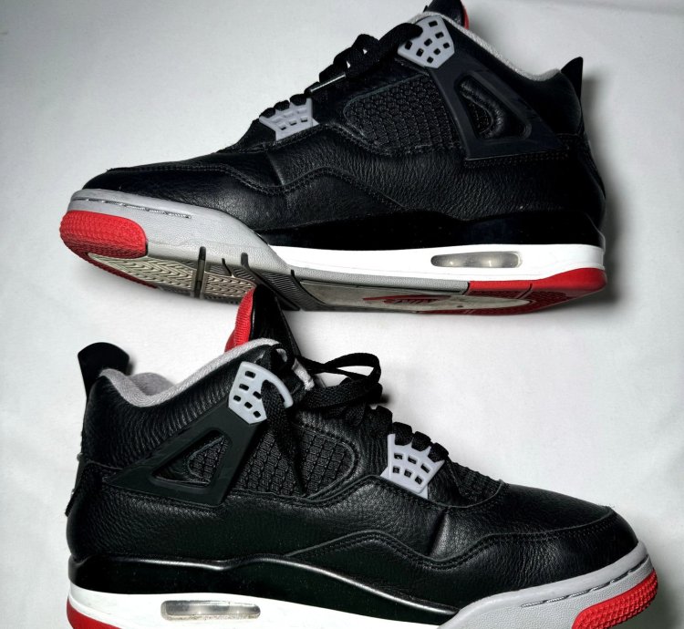 Size 9 5 - Nike Air Jordan 4 Retro Bred Reimagined Shoes