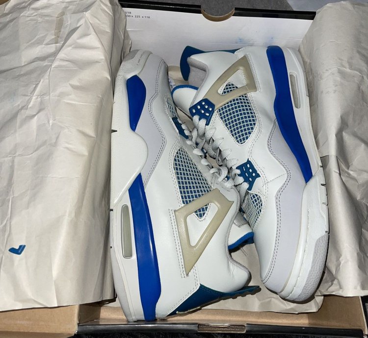 Air Jordan 4 Iv Military Blue Ds 2006 Rare See Description
