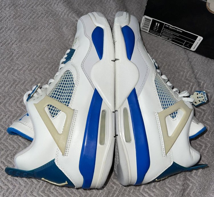 Air Jordan 4 Iv Military Blue Ds 2006 Rare See Description