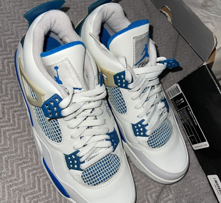 Air Jordan 4 Iv Military Blue Ds 2006 Rare See Description