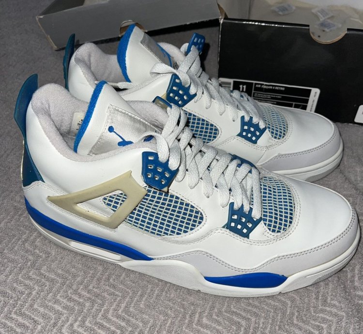 Air Jordan 4 Iv Military Blue Ds 2006 Rare See Description