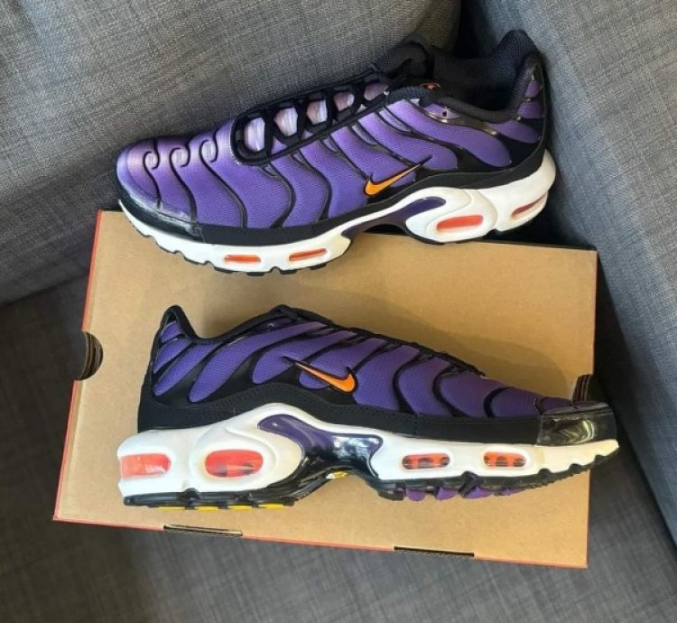 Nike Air Max Plus Voltage Purple Orange Running Shoes
