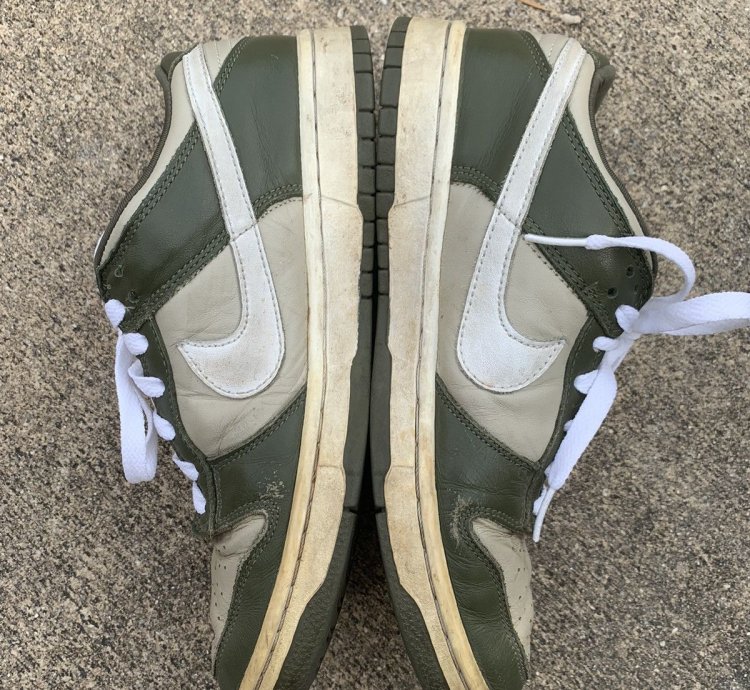 Vintage 2002 Nike Dunk Low Pro Olive Stone Sb Shoes