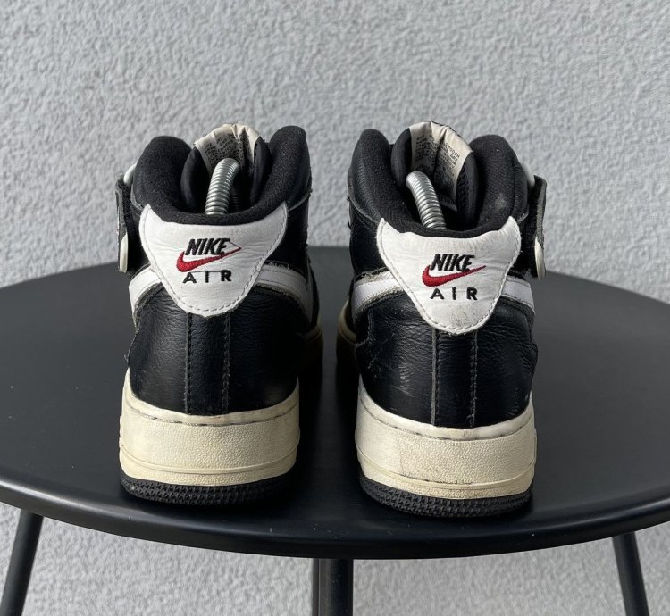 Vintage 2003 Nike Air Force 1 Nyc New York Mid Shoes Leather