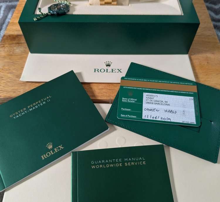 Rolex Yacht-master Ii Full Set In Box As New Condition