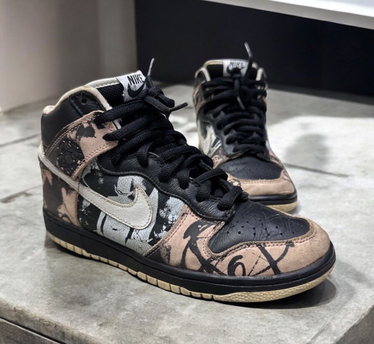 Vintage 2004 Nike Futura Unkle High Dunk Pro Sb Size 7 5us