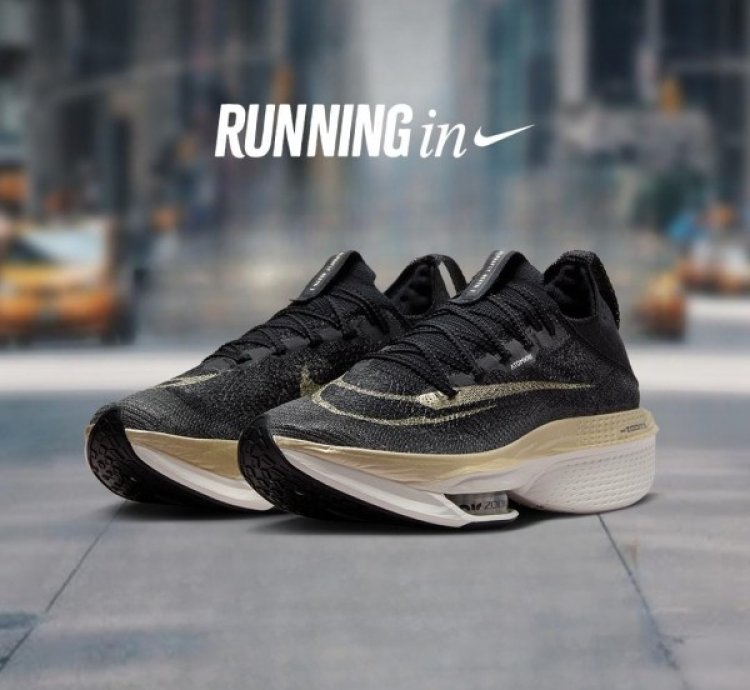 Nike Air Zoom Alphafly Next 2 Black Gold Running Shoes