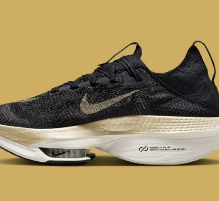 Nike Air Zoom Alphafly Next 2 Black Gold Running Shoes