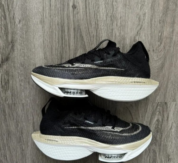 Nike Air Zoom Alphafly Next 2 Black Gold Running Shoes