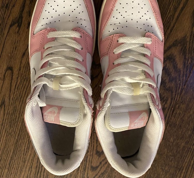 Vintage 2005 Nike Dunk Low Real Pink White-pink