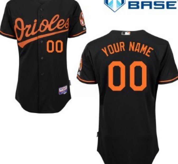 Baltimore Orioles Customized Black Jersey