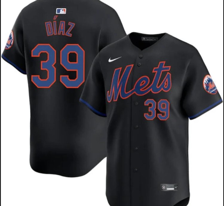 New York Mets 39 Edwin Diaz Jersey Stitched Black