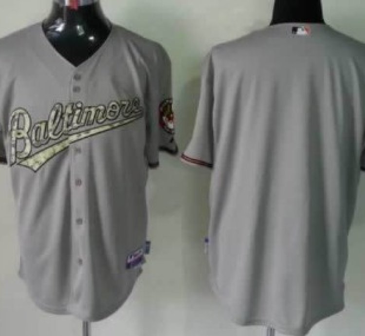 Baltimore Orioles Customized Gray With Camo Jersey