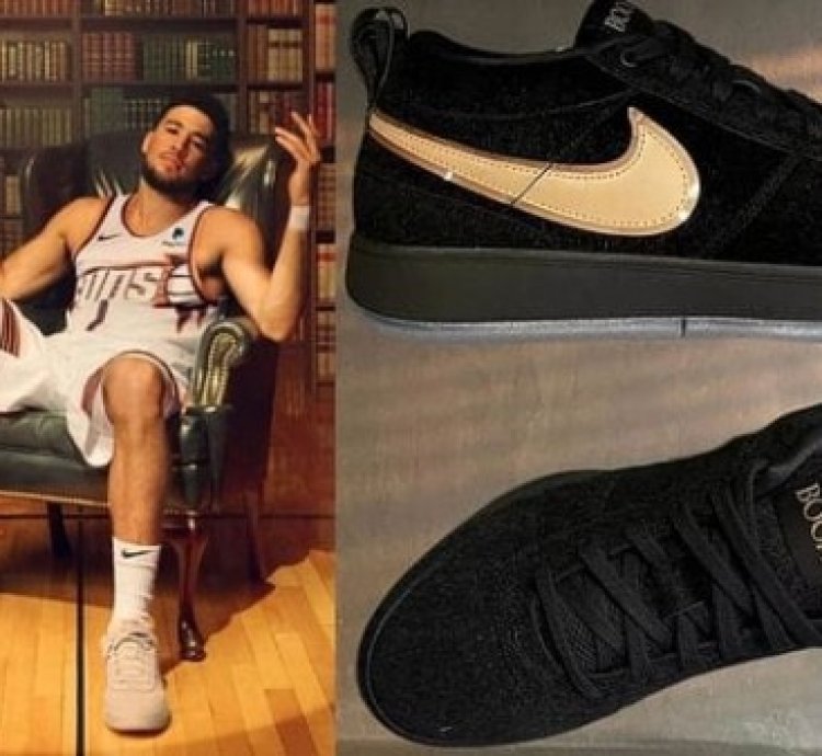 Nike Book 1 Gold Blue Sneakers