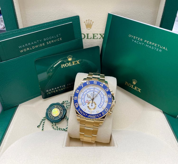 Rolex Yacht-master Ii New 116688 Yacht-master Ii Yellow Gold 44mm White Dial Ceramic Bezel