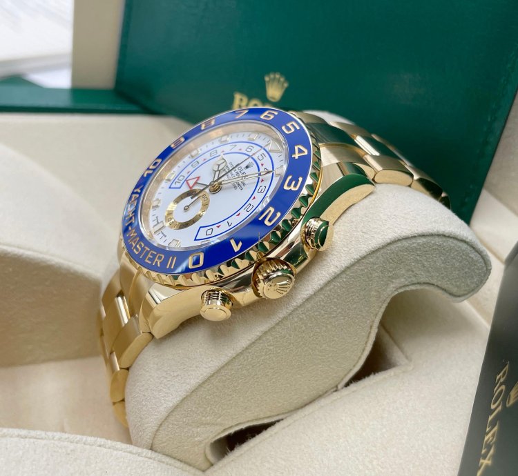 Rolex Yacht-master Ii New 116688 Yacht-master Ii Yellow Gold 44mm White Dial Ceramic Bezel