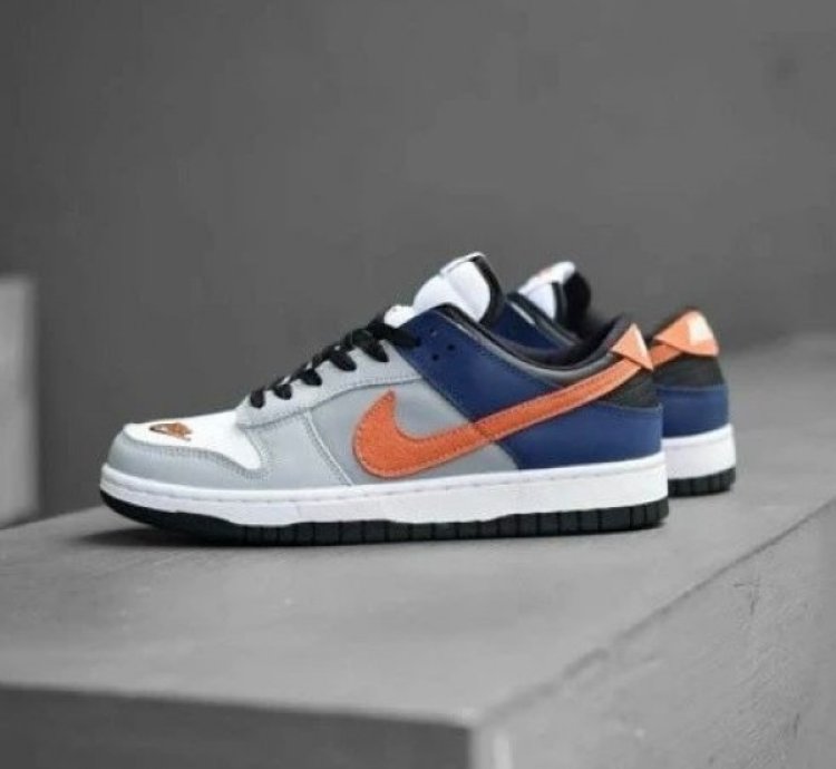 Nike Dunk Low Ekin White Neutral Grey Orange Sneakers