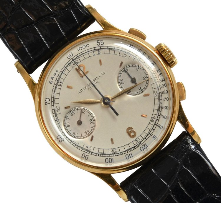 Patek Philippe Chronograph 130 Indelible Silver Dial Yellow Gold 18kt 1946