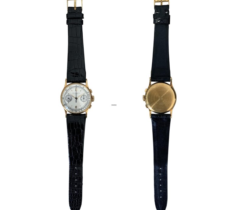 Patek Philippe Chronograph 130 Indelible Silver Dial Yellow Gold 18kt 1946