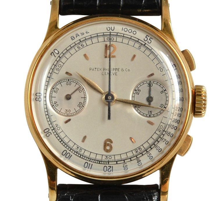 Patek Philippe Chronograph 130 Indelible Silver Dial Yellow Gold 18kt 1946
