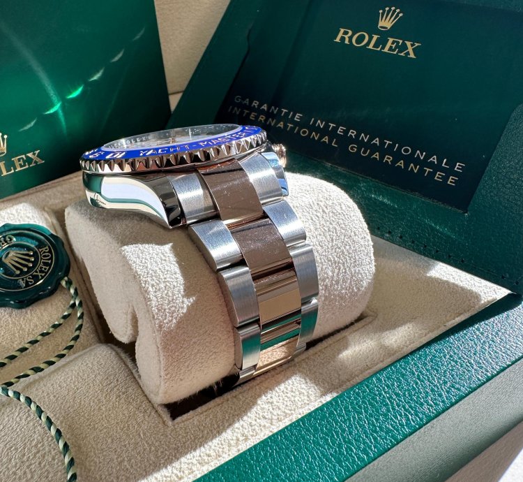 Rolex Yacht-master Ii New 2023 Two Tone Rose Gold Blue Ceramic Bezel 44mm Oyster Bracelet