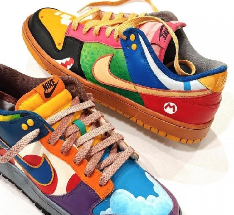 Nike Dunk Low What The Super Mario Sneakers