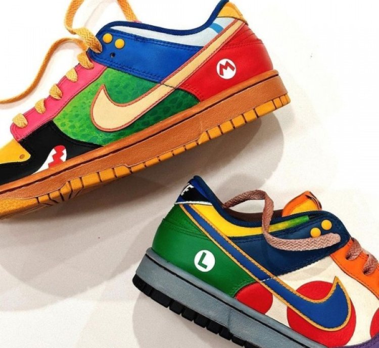 Nike Dunk Low What The Super Mario Sneakers