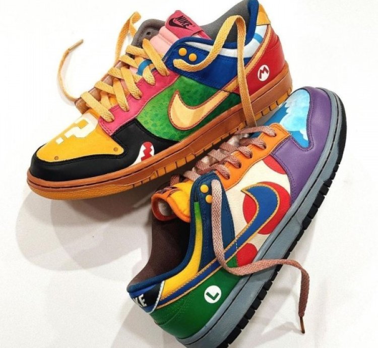 Nike Dunk Low What The Super Mario Sneakers