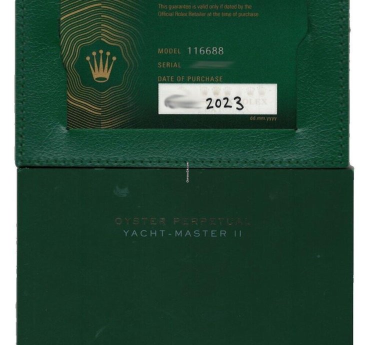 Rolex Yacht-master Ii New Yacht-master Ii 18k Yellow Gold Blue Ceramic Bezel 23 116688