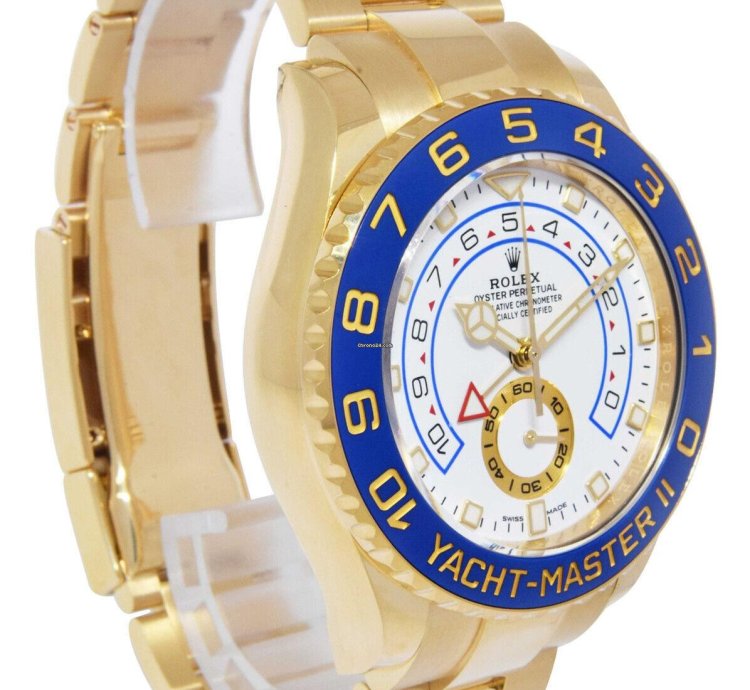 Rolex Yacht-master Ii New Yacht-master Ii 18k Yellow Gold Blue Ceramic Bezel 23 116688