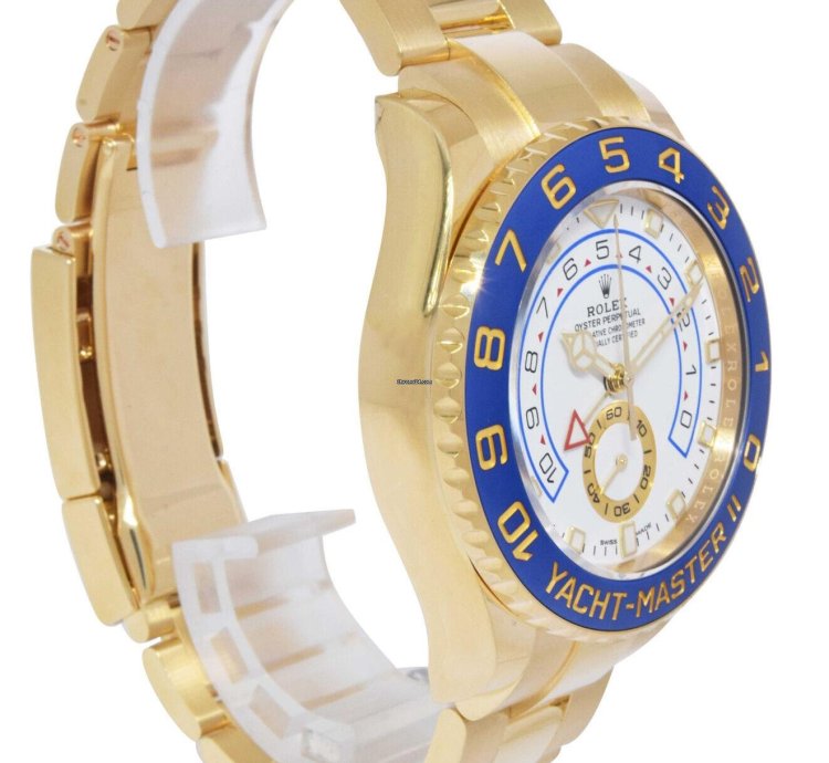 Rolex Yacht-master Ii New Yacht-master Ii 18k Yellow Gold Blue Ceramic Bezel 23 116688