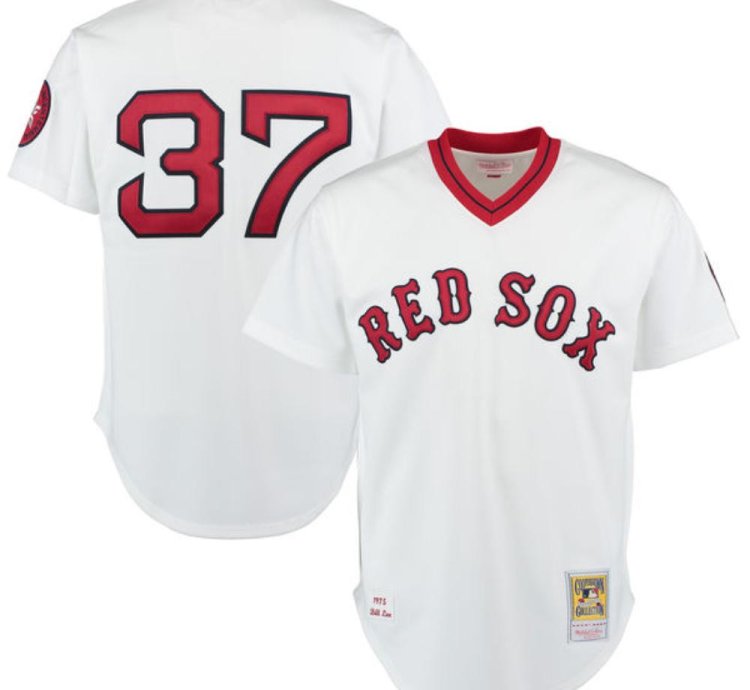 Boston Red Sox Bill Lee White Throwback Pullover Jersey