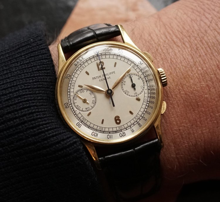 Patek Philippe Chronograph 1947 18k Ygold Ref 130