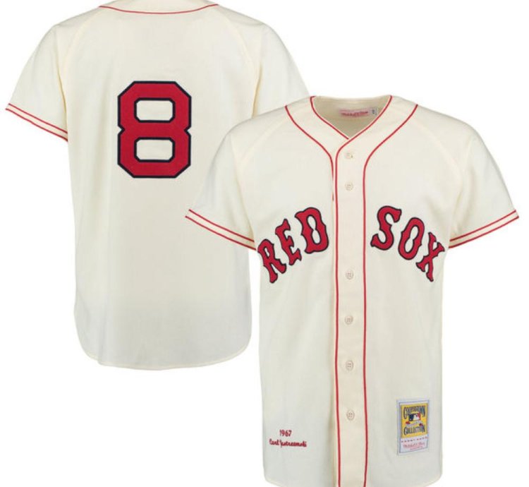 Boston Red Sox Carl Yastrzemski Cream 1967 Throwback Jersey