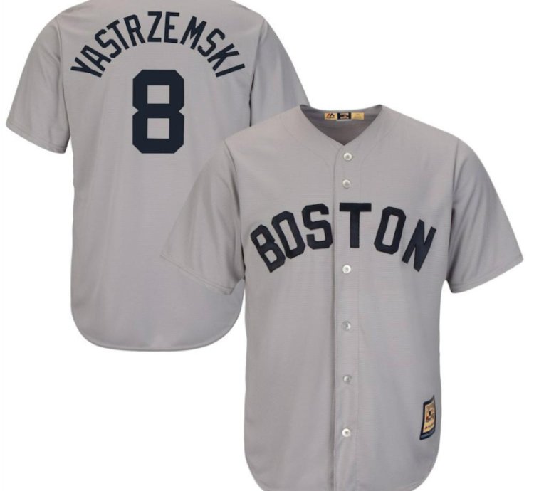 Boston Red Sox Carl Yastrzemski Gray Throwback Jersey