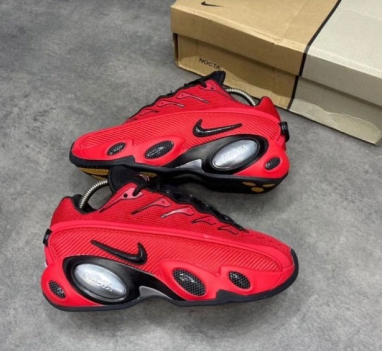 Nike Nocta Glide Bright Crimson Red Sneakers