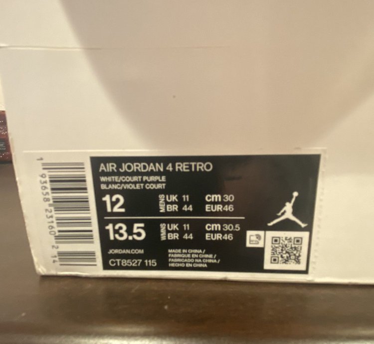 Air Jordan 4 Retro Purple Metallic
