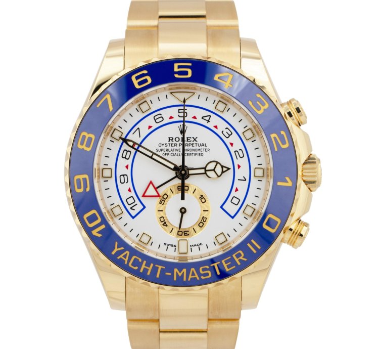 Rolex Yacht-master Ii Papers Rolex Yacht-master Ii New Merc Hands 18k Yellow Gold 44mm 116688 Box