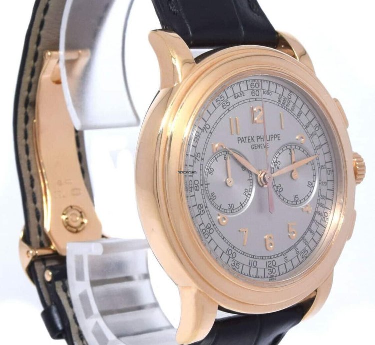 Patek Philippe Chronograph 5070 18k Rose Gold Chronograph Mens Watch Box Papers 05 5070r