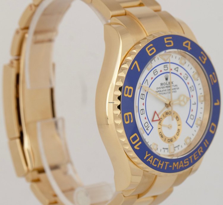 Rolex Yacht-master Ii Papers Rolex Yacht-master Ii New Merc Hands 18k Yellow Gold 44mm 116688 Box