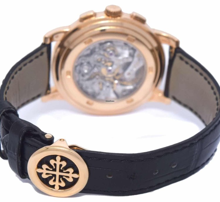 Patek Philippe Chronograph 5070 18k Rose Gold Chronograph Mens Watch Box Papers 05 5070r